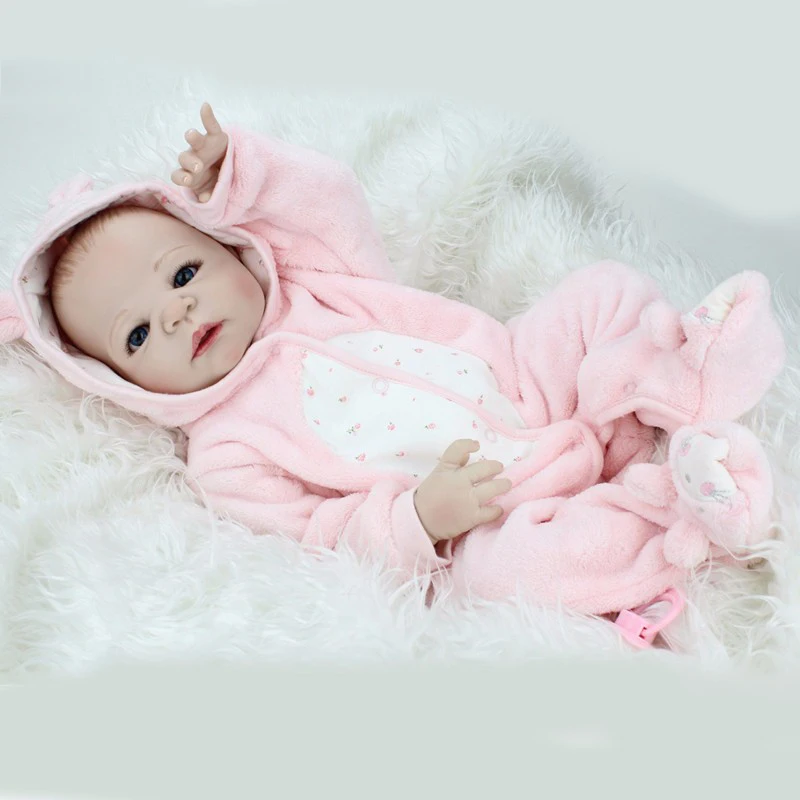 22 ''55 см полное тело силиконовые Reborn куклы Bebe пупсик Рождественский подарок для партнера обучение маленьких детей Инструменты