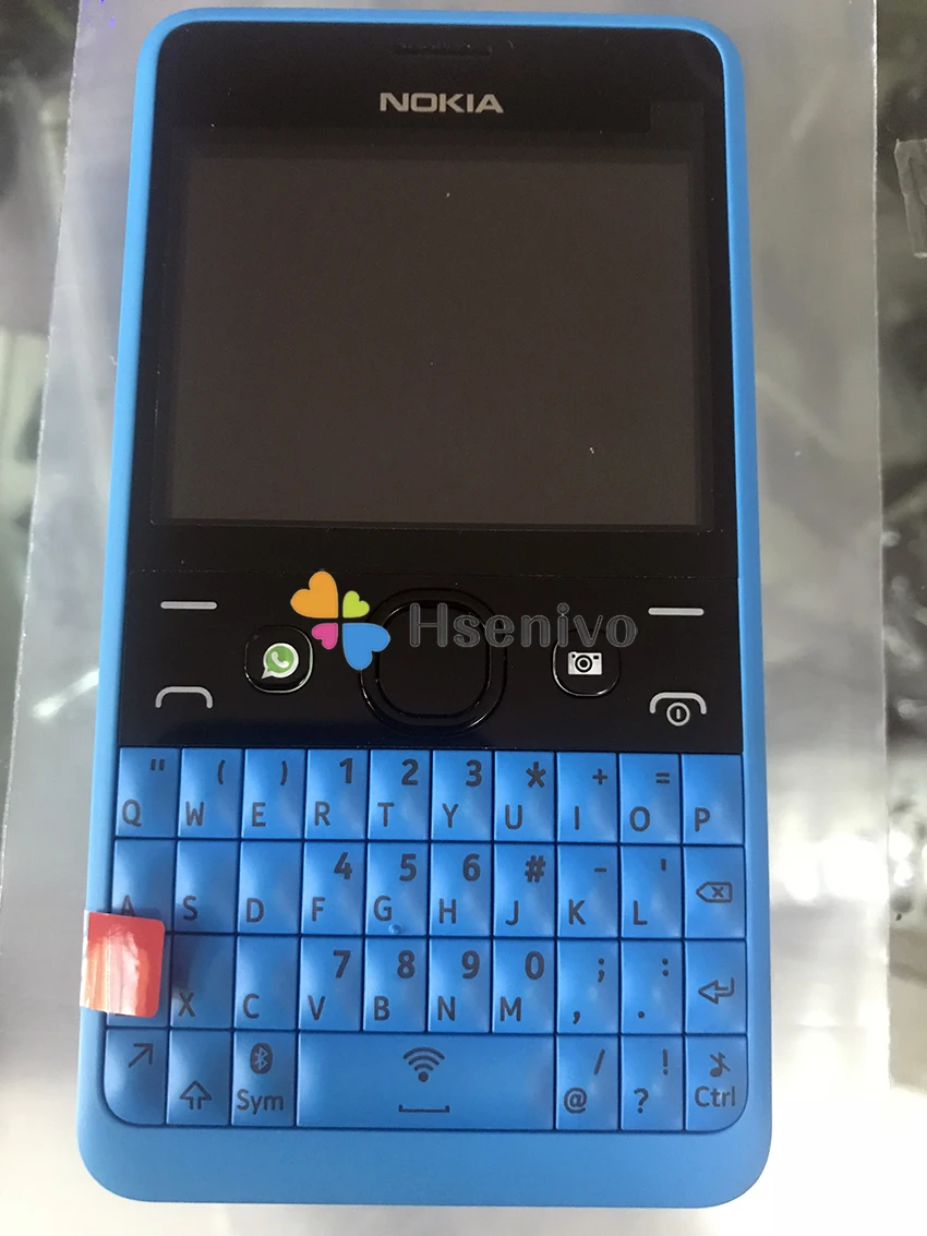  210 Original Nokia Asha 210 Unlocked GSM 2.4``Dual SIM Cards 2MP QWERTY Keyboard English Only Phone