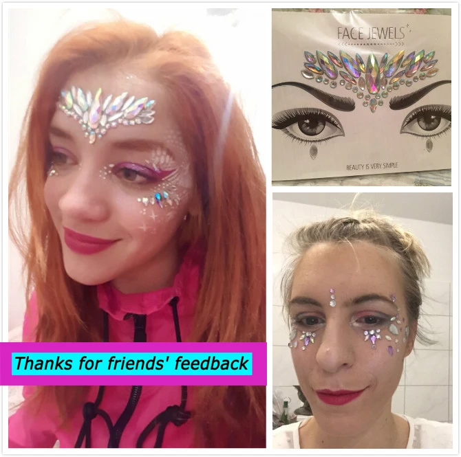 1 лист 3D наклейка для лица и глаз с кристаллами|tattoo sticker|temporary tattoo stickerface stickers |