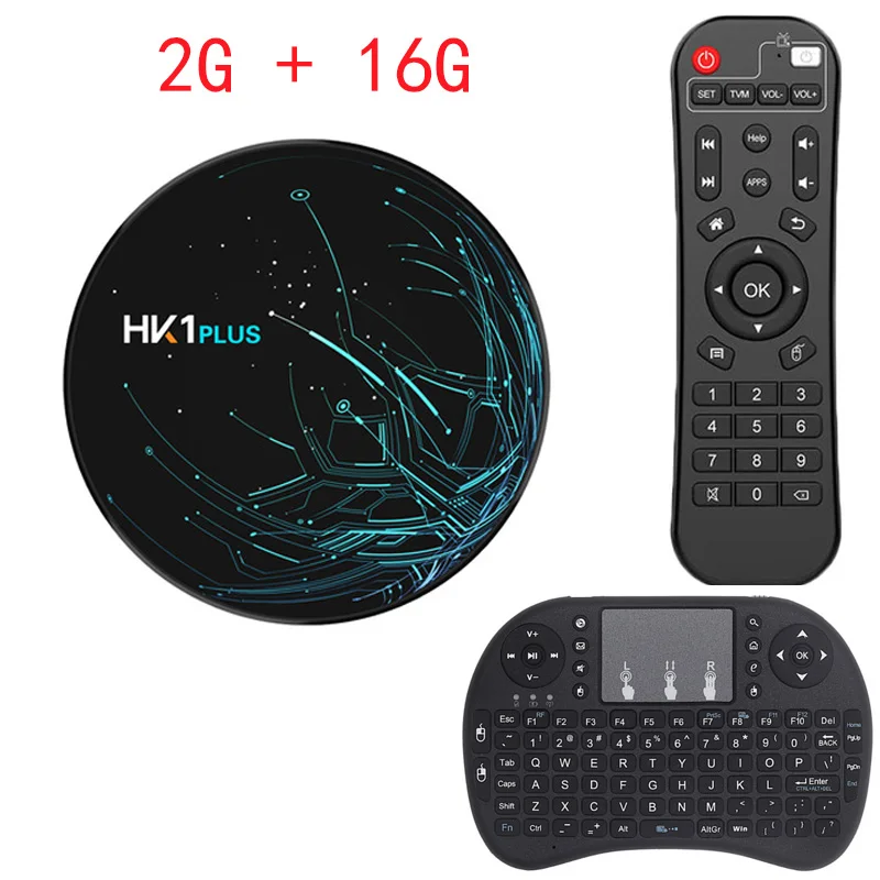 HK1 PLUS Smart Android 9,0 tv Box 4G 64G Amlogic S905X2 LPDDR4 4K HD 2,4G/5 GHz Wifi 100M 4G 32G медиаплеер BT 4,0 телеприставка - Цвет: 2G 16G Add Keyboard