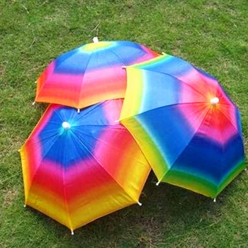 

Cap Umbrella Head Headwear Fishing Windproof Colour Changing Umbrella Corporation Parasol Umbrela Paseante Pesca Cancan 50KO093