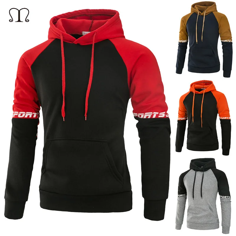 

Fashion Casual Patchwork Hoodies Men/women 2019Autumn Hooded Sweatshirts Slim Fit Pullover Hoody Leisure Zipper Jacket Tracksuit