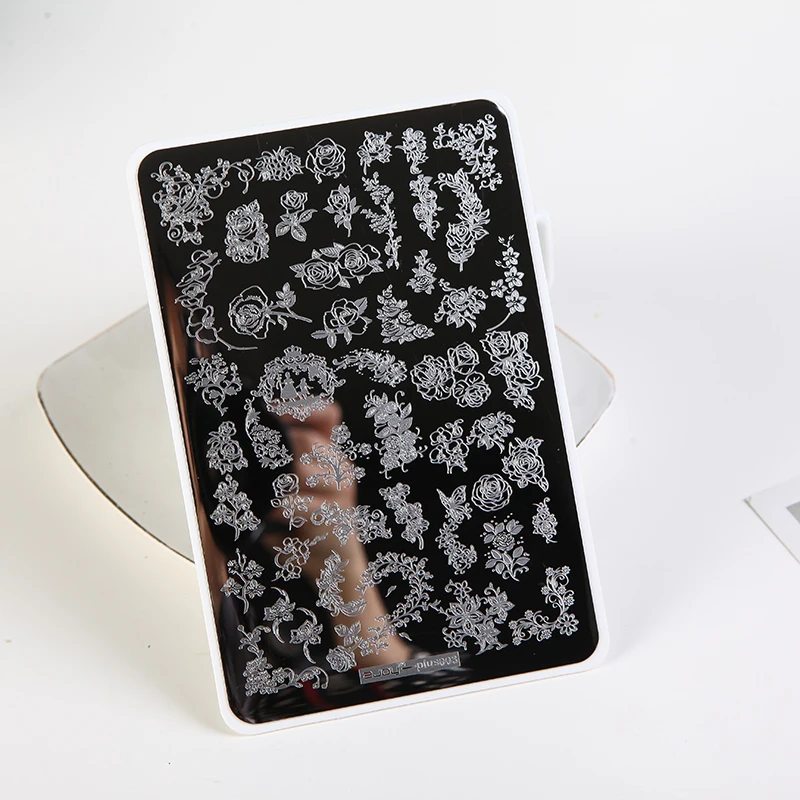 9,5x14 см пластины для штамповки ногтей штампы для ногтей изображения для ногтей шаблоны для дизайна ногтей штамп Konad штамповочная пластина маникюрные трафареты