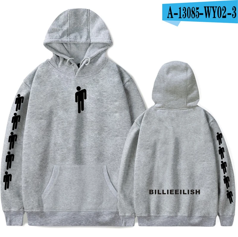 

Billie Eilish Hoodie Hooded Hoodies 2019 Hoodie Clothings Pullover Billie Eilish Clothing Sweatshirts Men Mens Hoodies Fashion