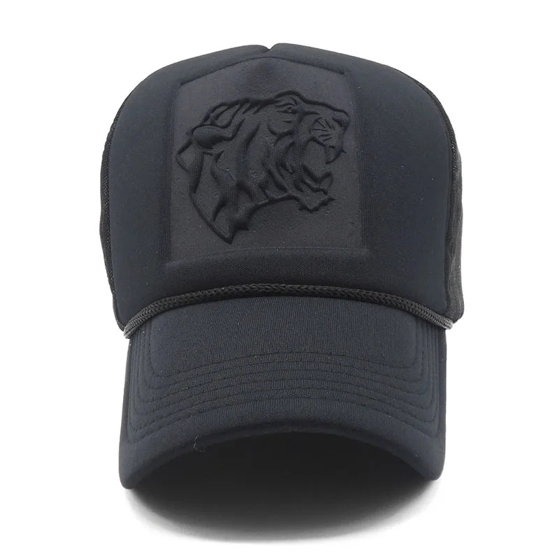 Летняя сетчатая бейсболка со стереоскопическим принтом тигра|mesh snapback hats|snapback hats