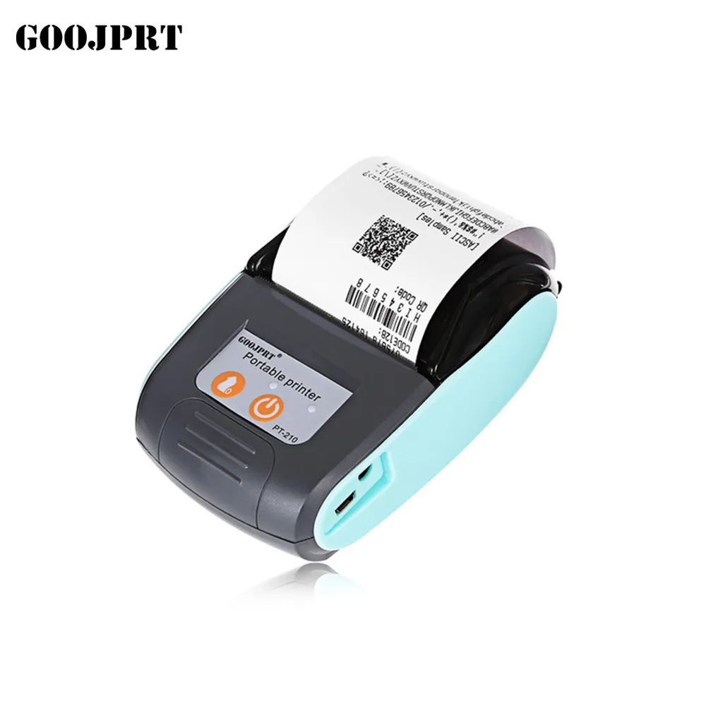 

GOOJPRT HOT Sales Mobile Mini Portable Thermal Receipt Printer Handheld POS Machines Bluetooth 4.0 for Android iOS Double System