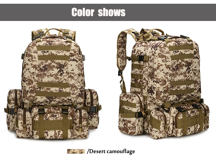 Militares do Exército Bolsa de Desporto ao ar Livre dos Homens 4 em 1 Tático Mochila Bolsas Molle Acampamento Caminhadas Viagem Escalada 50l Mod. 1260286 25 desporto ao ar livre dos homens acampamento caminhadas viagem escalada
