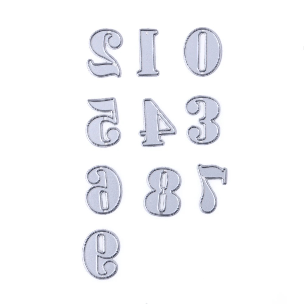 1 Set Number Metal Cutting Dies Stencil Hand Craft DIY