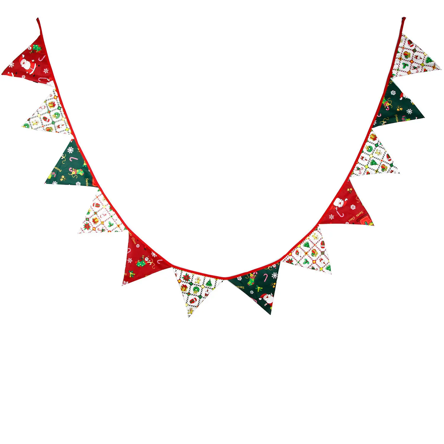 12 флаги 3,2 м строки вечерние свадебные Новогоднее украшение флаги, треугольные флажки с Санта-Клаусом и оленем флаги для рождения рождественские украшения