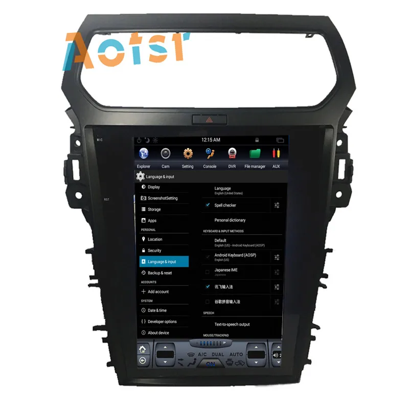 Excellent BIG Screen Tesla style Android 6.0 car GPS radio stereo For Ford Explorer 2011-2016 automotive gps navigation headunit BT no dvd 7