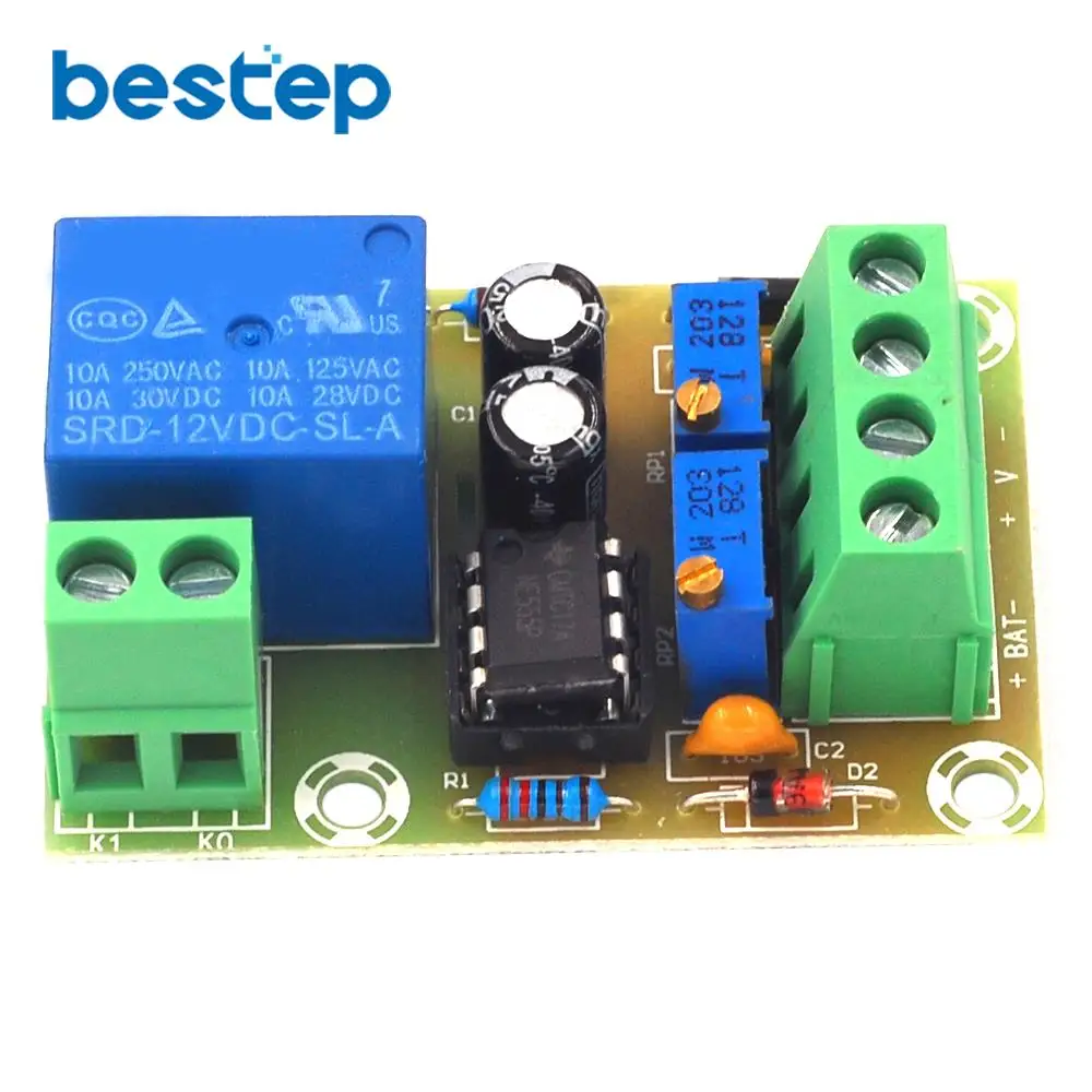 

XH-M601 Battery Charging Control Board 12V Intelligent Charger Power Supply Control Module Panel Automatic Charging/Stop Switch