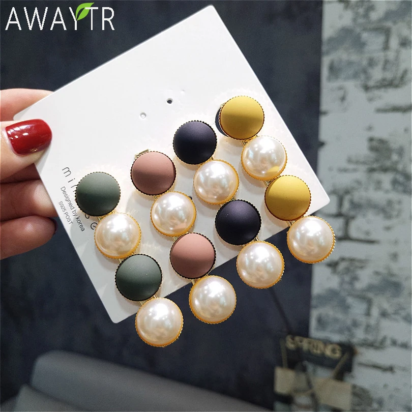 

AWAYTR Girl Barrettes Irregular Metallic Hairclips Duckbill Hair Clips Women Korean Elegant Pearls Hairpins For Hair Accessories