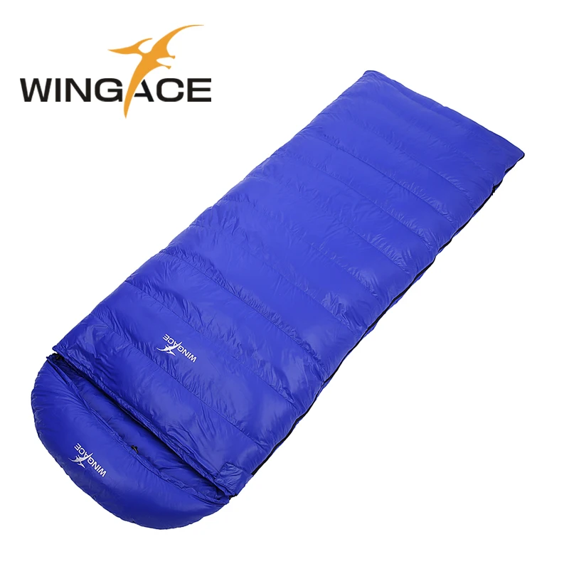 

WINGACE Fill 3500G Down Outdoor Envelope 95% White Goose Down Sleeping Bag Camping Hiking Equipment Winter Sleeping Bag Adult