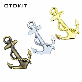 

New Anchor 3D Car Emblems Decorations Badge Sticker Metal Car Auto Motorcycle Logo Totem Automobiles Car Styling Accessories