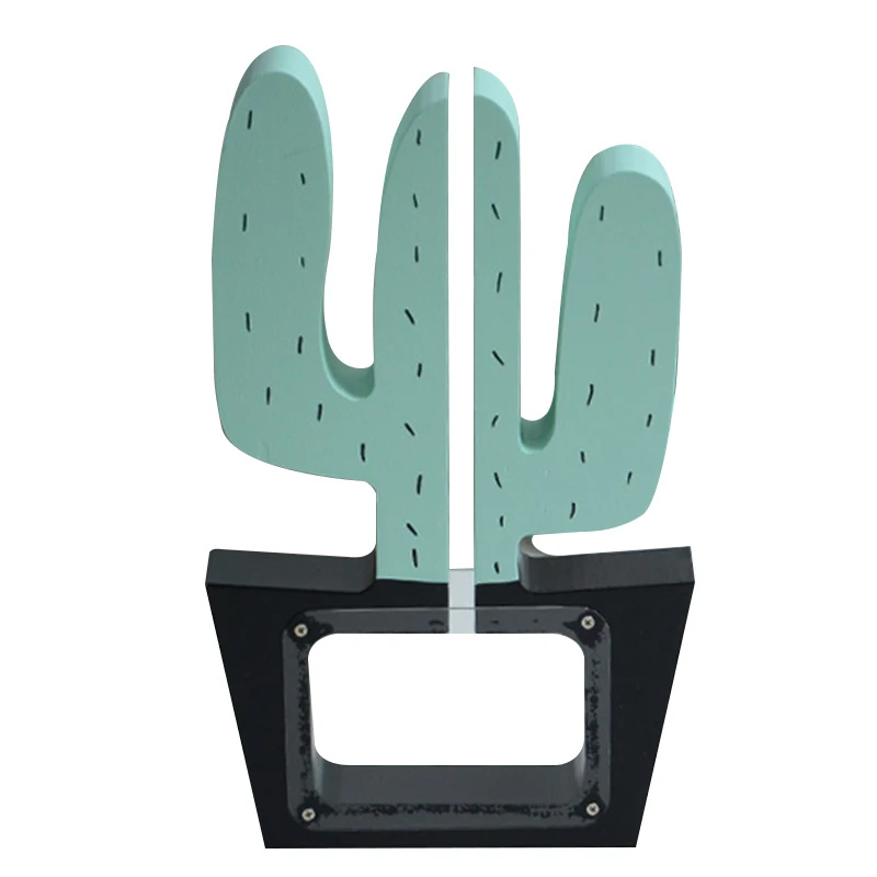 

Wooden Cactu Money Box Cactus Decor Piggy Bank Gift for Kids Gift Children Baby Room Christmas Decor Coin Bank 2019 NEW