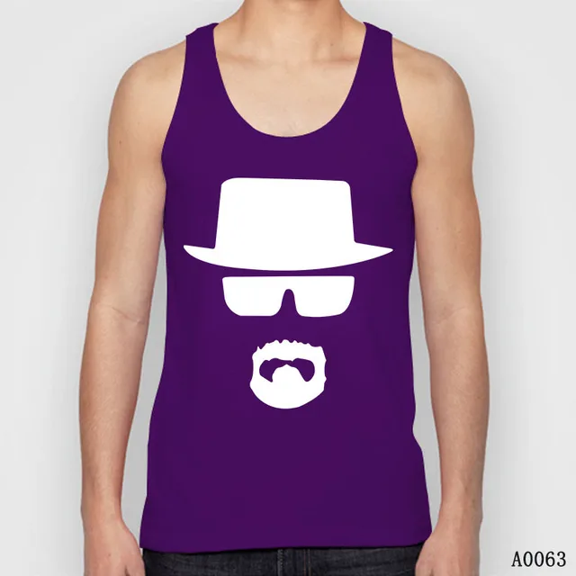 Fashion Breaking Bad Tank Tops Men Bodybuilding Man Tanks Cotton Mens