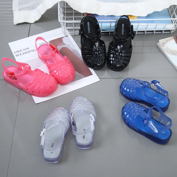 Mini Melissa Ultragirl Единорог новые оригинальные прозрачные сандалии для девочек детские сандалии детская пляжная обувь для малышей 14-18 см