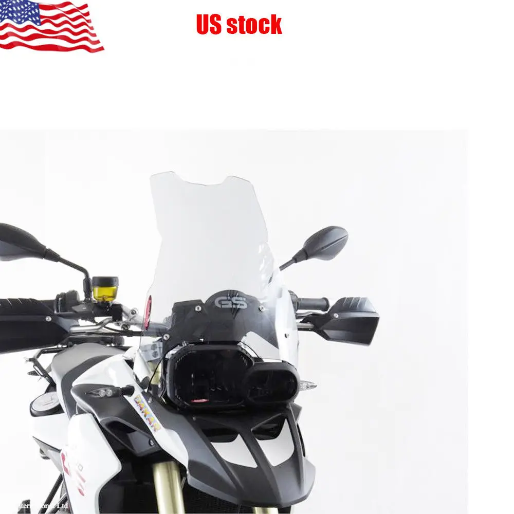 

Transparent Motorcycle +4" Windshield Windscreen For BMW F800GS F650GS 2008-2016