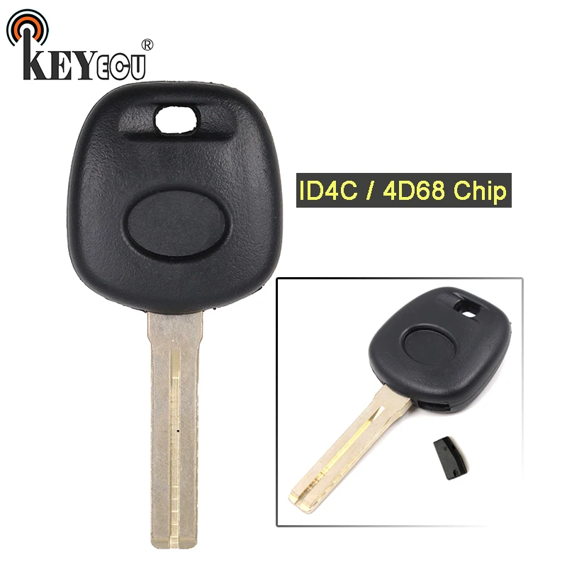 KEYECU ID4C/ 4D68 Chip Transponder Key Fob for Lexus LX470 ES300 GS300 GS400 GS430 IS300 LS400 RX300 Uncut Short TOY48 | Автомобили и