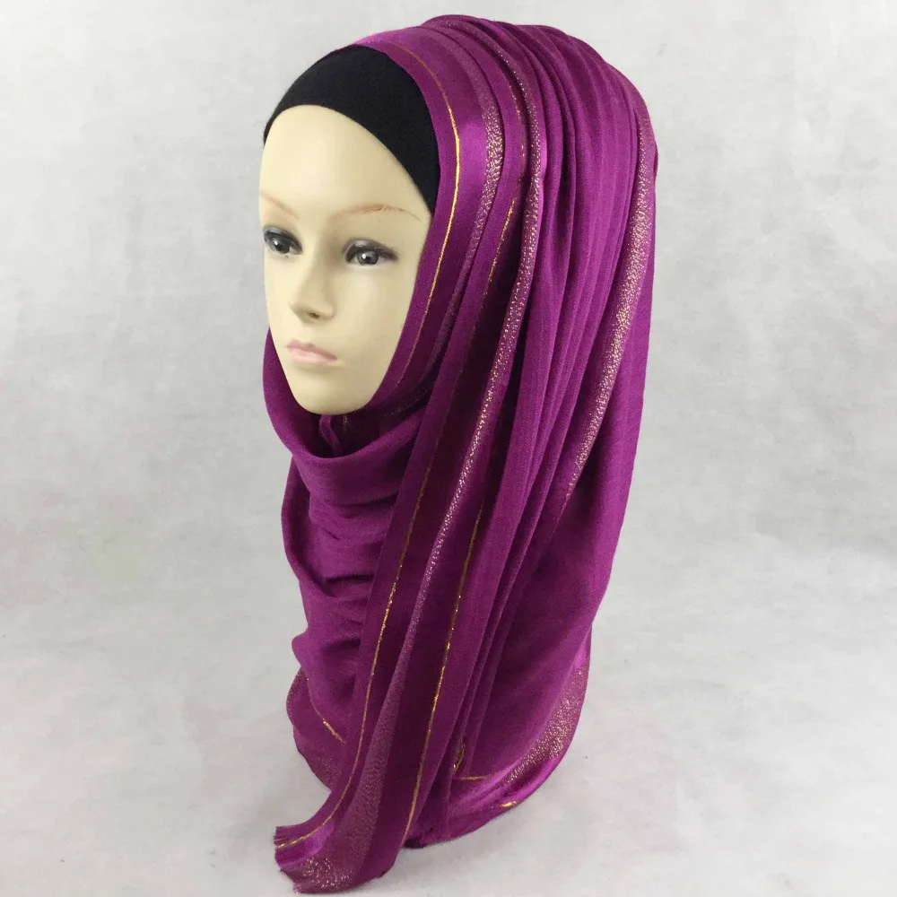 Satin Hijabs Satin Curved Pattern Hijab