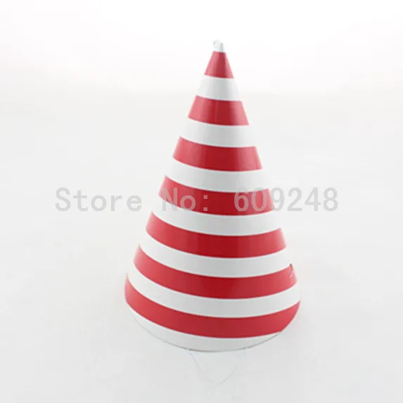 12pcs Funny Girl Boy Tea Wedding Carnival Birthday Red Striped Paper