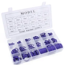 Новинка 225 шт уплотнительное кольцо R22 R134a кондиционер уплотнительное кольцо Резиновая Шайба Ассортимент