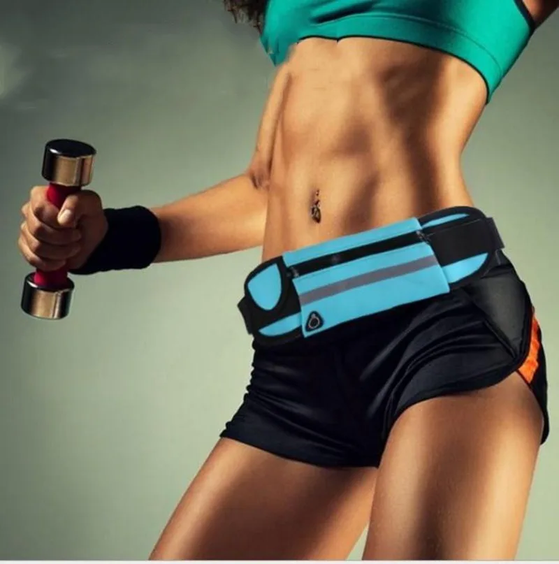 New Outdoor Running Waist Bag Waterproof Mobile Phone Holder Jogging Belt Belly Bag Women Gym Fitness Bag Lady Sport Accessories (54)