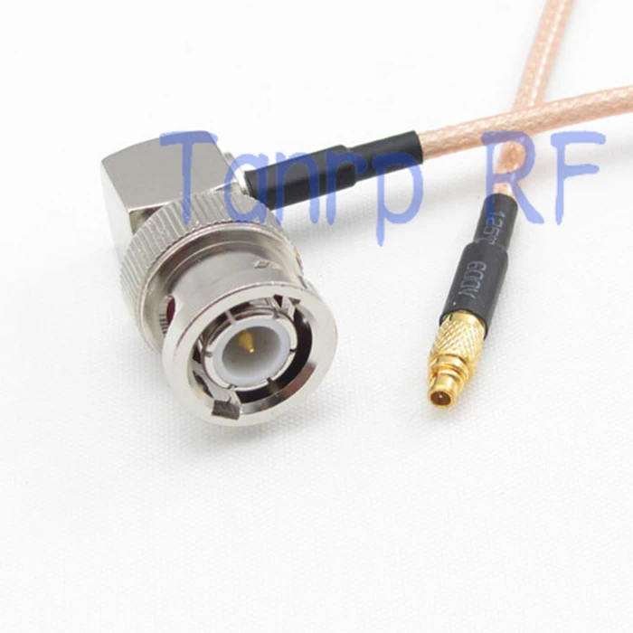 

50CM Pigtail coaxial jumper cable RG316 extension cord 20in MMCX male to BNC male right angle RF adapter connector