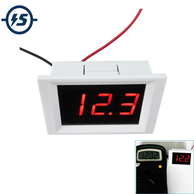 

DC 4-50V XH-B115 DC Digital Alarm Voltage Meter High and Low Voltage Upper and Lower Limit Alarm Real-time Display Current