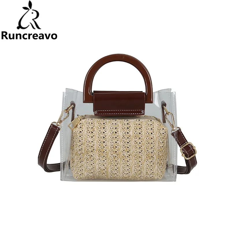 

Summer Crossbody Bags For Women 2018 Luxury Handbags Women Bags Designer Famous Brand Ladies composite Wicker Straw tote Bag
