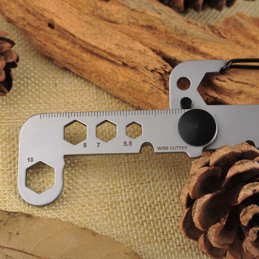 Multi função de Ferramenta de Aço Inoxidável ao ar 420 Aço Livre Portátil Inoxidável Edc Ferramenta Multitools Keychain Camping Survival Engrenagem 6 High Quality Esporte e Lazer