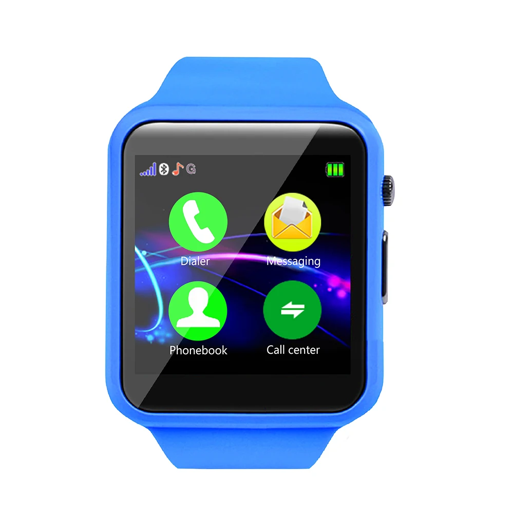 1.54 inch Blue Smart Watch With Bluetooth Anti-lost Long Standby Pedometer Sleep Reminder KIds Children Smart Watch