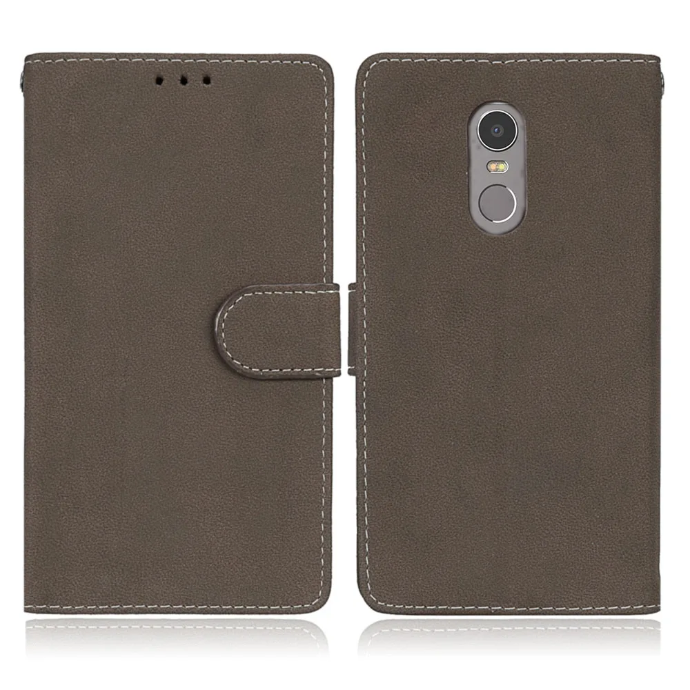 

Retro Frosted Flip Case for Lenovo C2 PU Leather Wallet Magnetic Cover with TPU Stand for Lenovo A6600 A7700 K6 Note Phone Cases