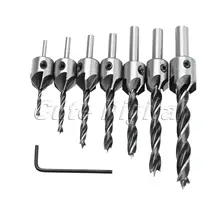 1PC HSS 5 Flute Countersink Drill Bit Set Woodworking Reamer Chamfer Tools Drill Accessory Carbon Steel Wood Drill Bits 3mm-10mm 1PC HSS 5 Flute Countersink Drill Bit Set Woodworking Reamer Chamfer Tools Drill Accessory Carbon Steel Wood Drill Bits 3mm-10mm