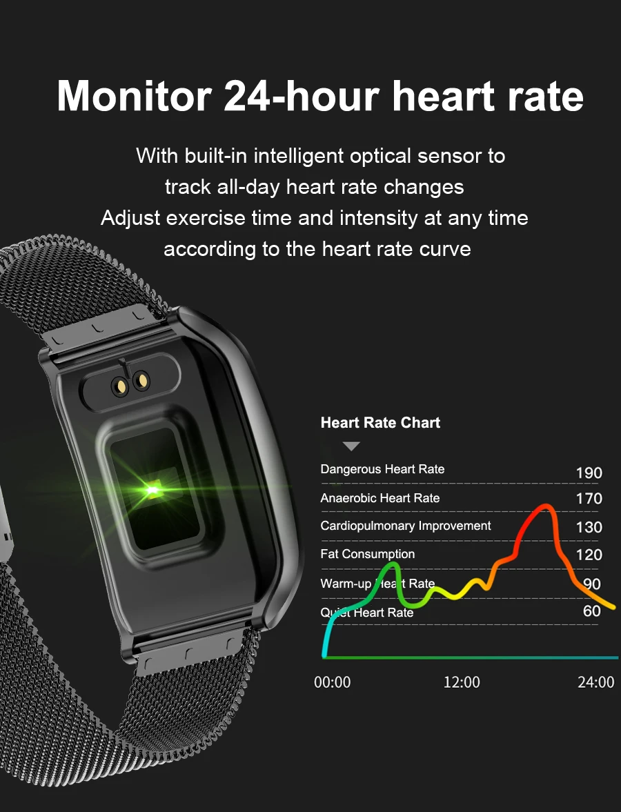 LEMDIOE NEW all-metal IP68 waterproof smart watch men heart rate blood pressure sleep monitor health smartwatch for android ios