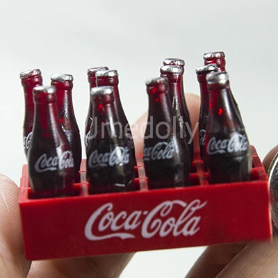style 1 1 дюжина 12 бутылок 1/12 Масштаб Кукольный домик Миниатюрный Fanta газировка Кола молочный напиток ролевые игры Кукла еда игрушка для Blyth куклы-Барби - Цвет: style 1