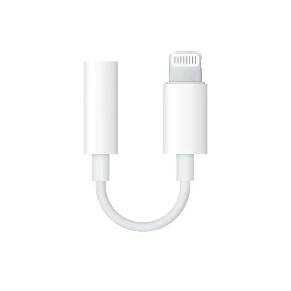 Beste 100% Originele voor Apple Lightning naar 3.5mm Adapter Oortelefoon voor iPhone X 7 plus 8pin Universele Audio Converter 5 6 plus 8