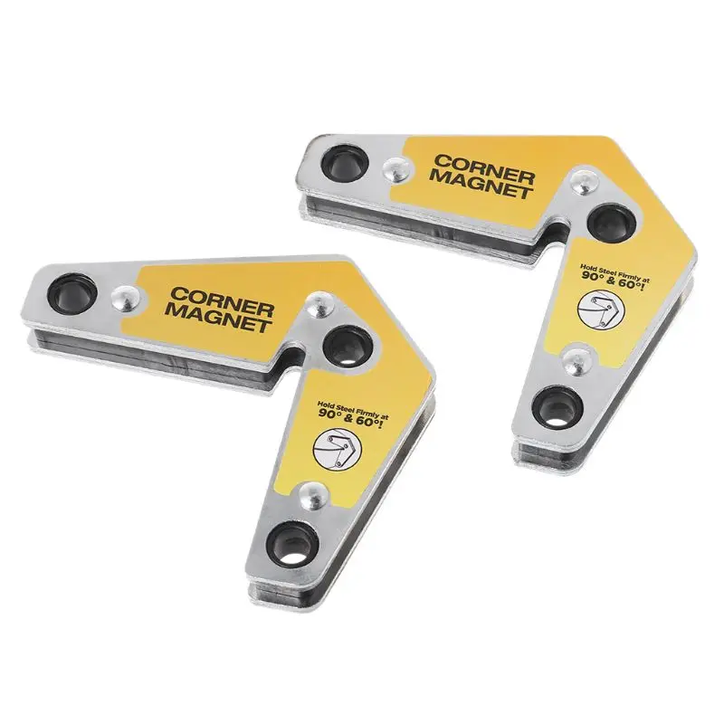 

2pcs Welding Holder Corner Positioner Device Fixed Angle 60/90 degree Corner Welding Magnet
