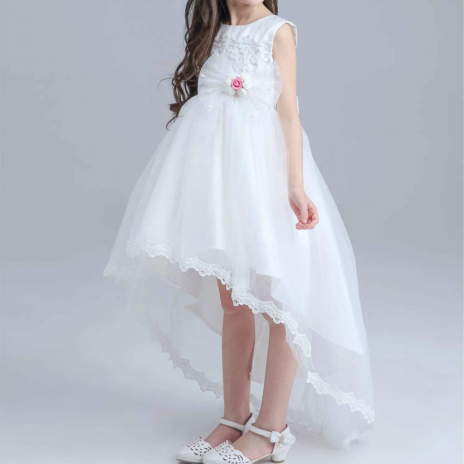 Bianco Bambini Del Vestito Dalla Principessa Coda Lungo E Corto Davanti  Ragazze Wedding Flower Girl Abiti 2017 Vestiti Della Ragazza AKF164041|2016  girls clothes|children dresschildren dress princesses - AliExpress