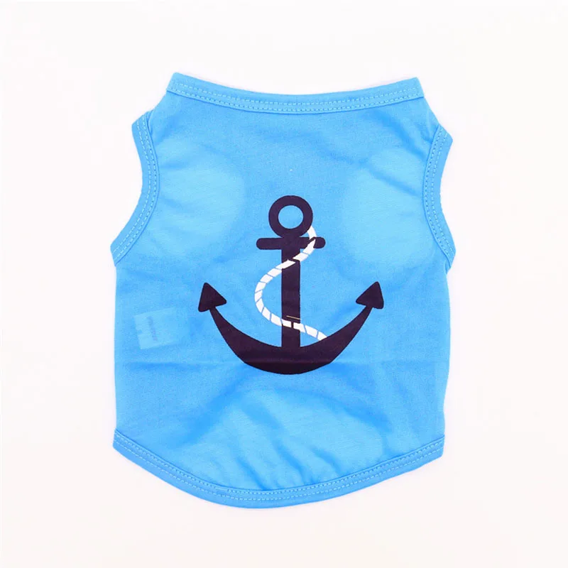 Thin & Breathable Polyester Pet Clothes for Small Dogs Cats Cute Puppy Dog Cat Vest Shirt T-shirt in Spring and Summer3