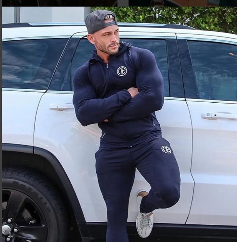 Men Sweatapnts Elastic Leggings Tigths Long Pants Male Running Jogging Casual Workout Athletic Track Pants Trousers Plus Size