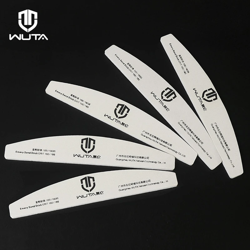 Wuta New Grey Emery Grit Sanding Sticks 100/180 Grit Double Sided Emery