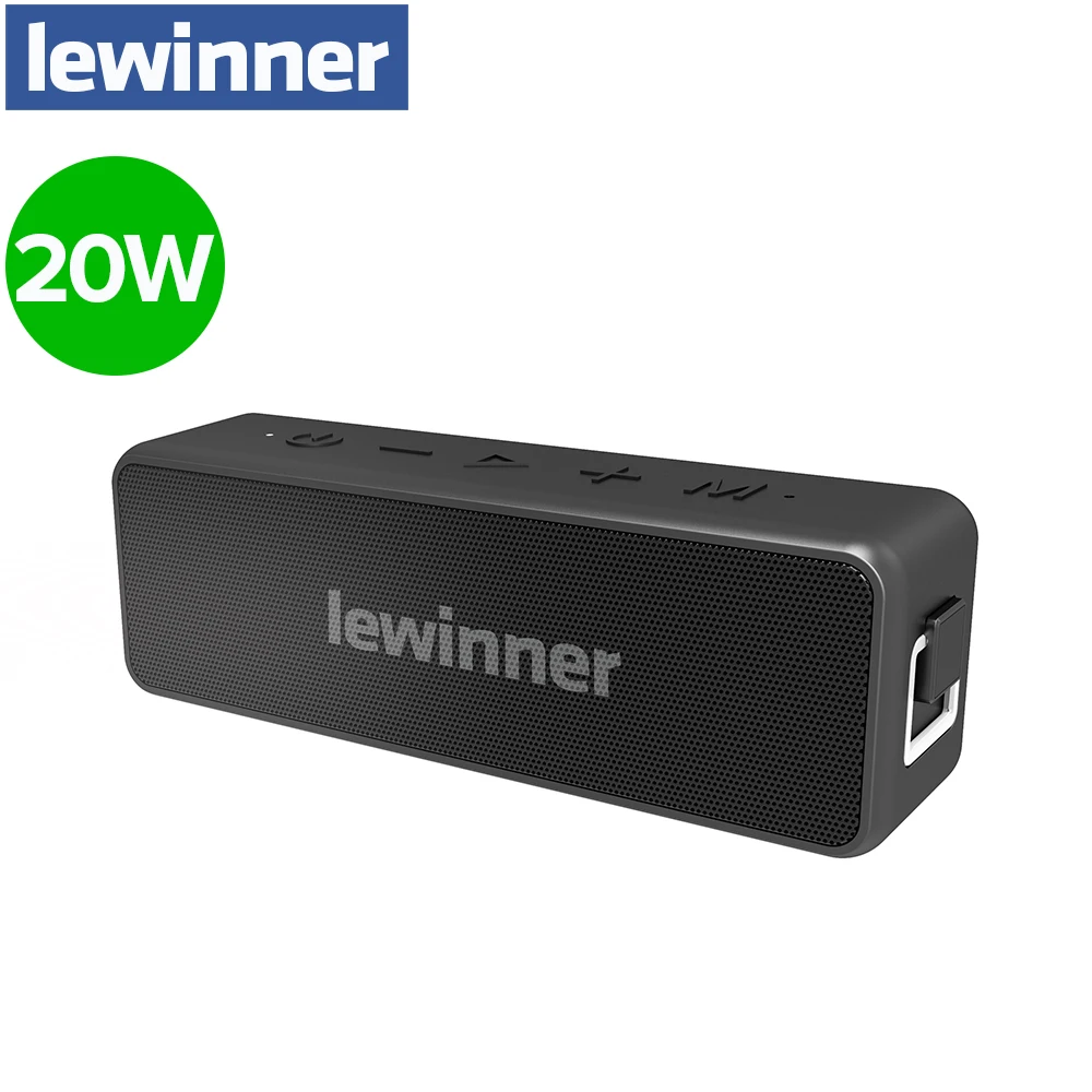 

Lewinner X5pro Portable Bluetooth Wireless Speaker Subwoofer 24-Hour Playtime 20W Bluetooth V5.0 Loudspeaker IPX7 Waterproof
