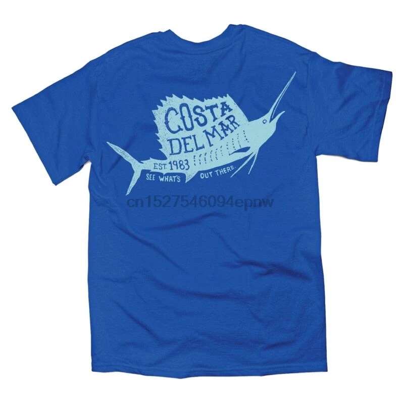 

COSTA DEL MAR SAILFISH T-SHIRT ROYAL BLUE SMALL BRAND NEW DEAL