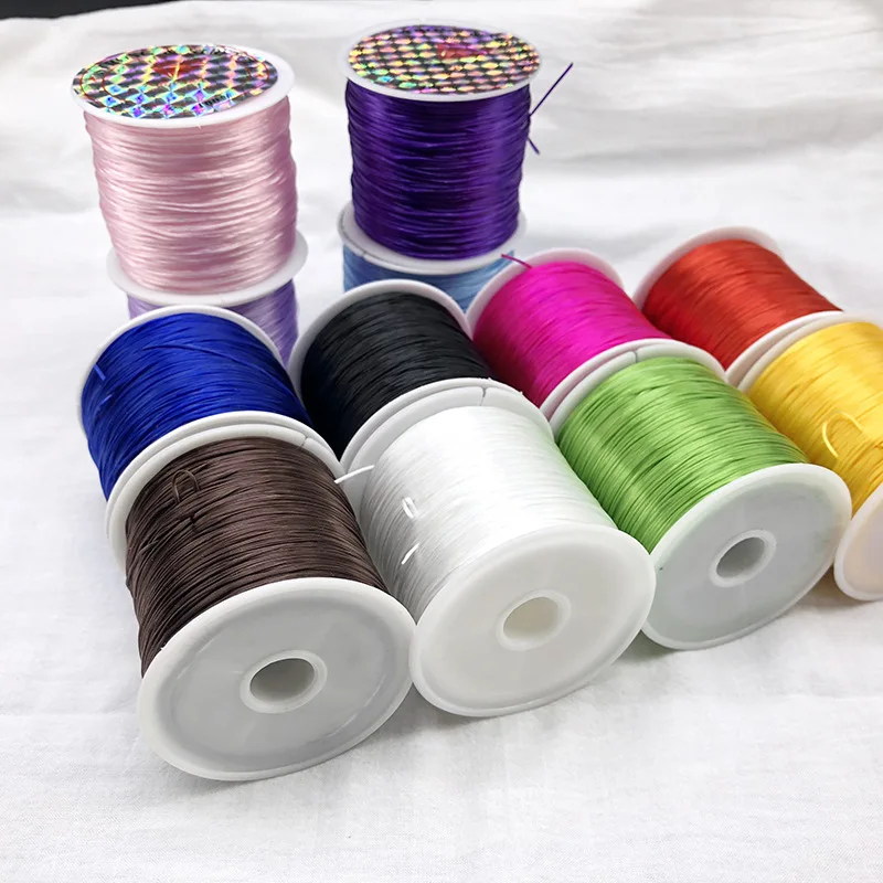 60m/Roll Stretch Elastic Beading Cord Wire String For DIY Bracelet Making Jewelry Gift Wrapping Decorate Craft Accessories Jewelry Findings