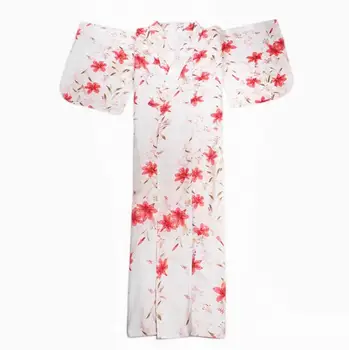 

Woman Kimono Outer Garment Bathrobe Costume Girl Sweet Dress Japanese Kimono Woman Flower Party Clothing