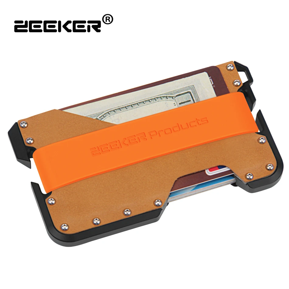 ZEEKER Slim Smart Wallet Fashion Card Case Travel Wallet With Leather For Men And Women