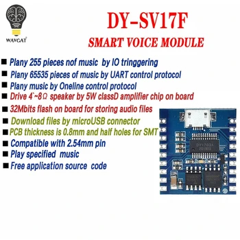 

Voice playback module IO trigger Serial port control USB download flash voice module
