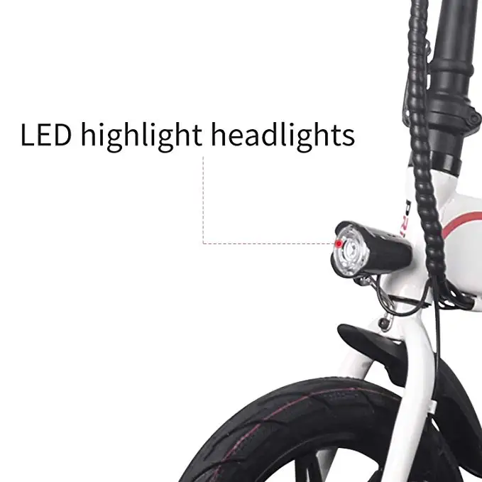 Flash Deal Mini ebike 14inch Aluminum Folding Electric Bike 350W Powerful Motor 36V10A Lithium Battery electric Bicycle adult City Scooter 9