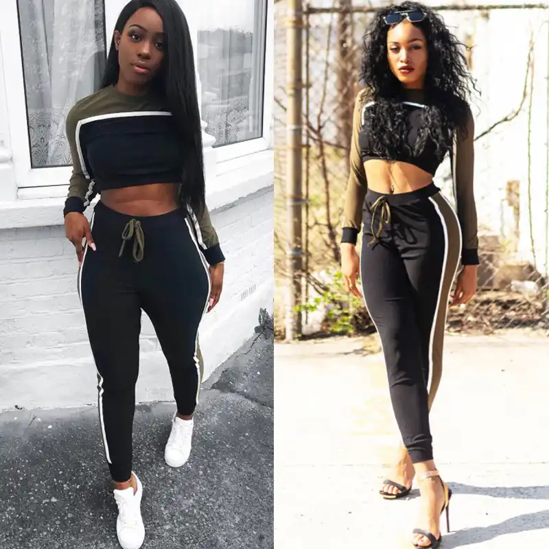 two piece jogging outfit